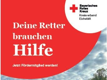 Das BRK informiert zur Fördermitgliedschaft.