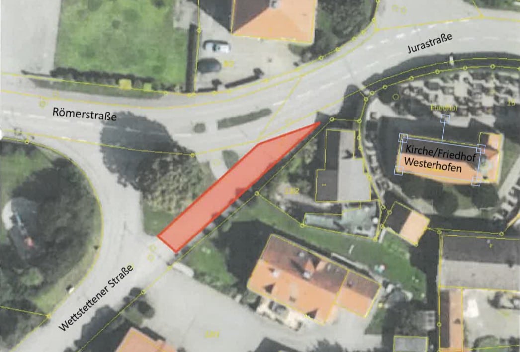 Teilweise Sperrung der nördlichen Zufahrt Wettstettener Straße zur Jurastraße