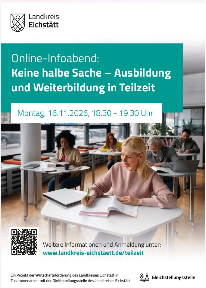 Infoveranstaltung zur Aus- und Weiterbildung in Teilzeit am 16. November 2026